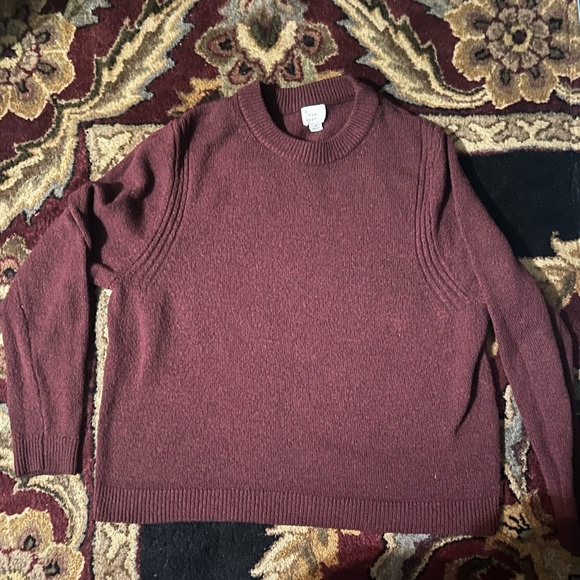 A New Day Burgundy Knit Sweater - Picture 1 of 3